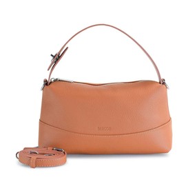 Balcos Cowhide Handbag, Tote Bag, Shoulder Bag, Shrink Leather, 2-Way, Camel