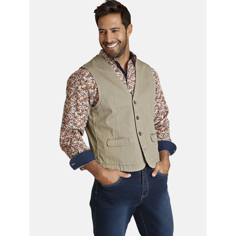 Jan Vanderstorm Torell Men's Vest, beige