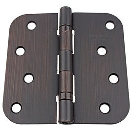 GlideRite Hardware 4058-2BB-ORB Ball Bearing 4" Steel Door Hinges 5/8" Radius Corners Oil Rubbed Bronze Finish (Pack of 12)