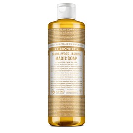 Dr. Bronner's Magic Soap SA (Sandalwood Jasmine), 16.1 fl oz (473 ml), Woody and Elegant Scent of Sandalwood and Jasmine, Plant Oil, Multi Organic Soap