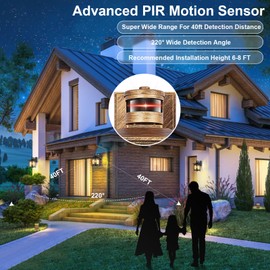 XANGQAN 2 Pack Brown Motion Sensor Outdoor Lights Wall Mount - Dusk to Dawn Exterior Light Fixture for Outside House Porch Patio Garage - Waterproof Lantern with Yard Front Motion Detector