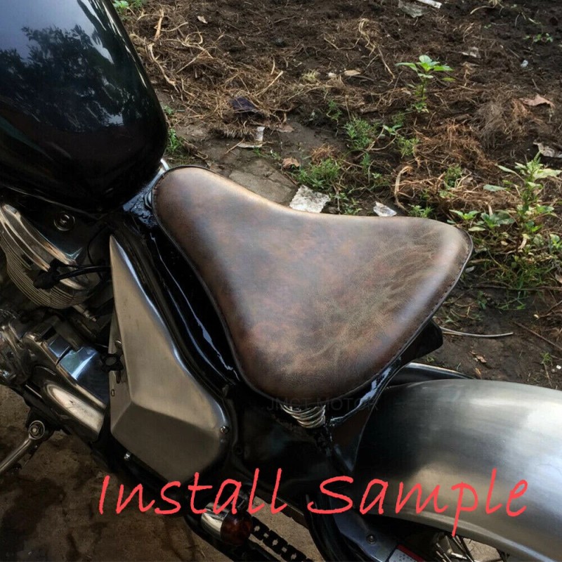 GOODFITMENT Motorcycle Spring Solo Seat For Harley Bobber Chopper Heritage