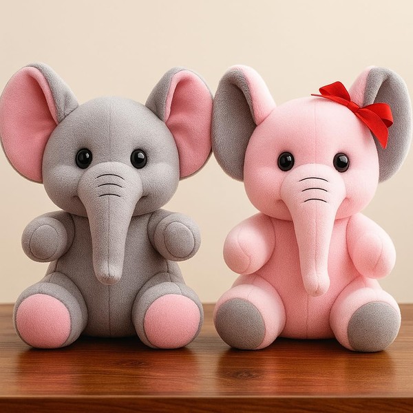 Baby Elephant Combo Set of Cute Plush Soft Huggable Toys