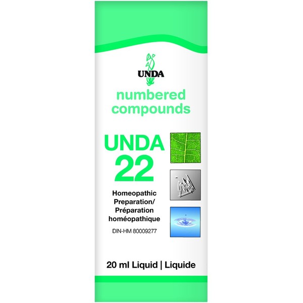UNDA - UNDA 22 Numbered Compounds - Homeopathic Preparation -