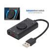 Wendry External Sound Card, USB Audio Adapter External Stereo Sound