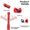 Universal Toilet Seat Spanner Plumbing Tool with 1 Replacement Head