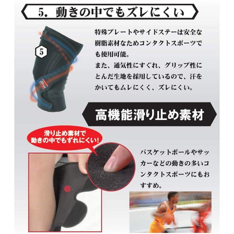 Bonbone Knee Support M.ACLest (Macrest) Black, Right M