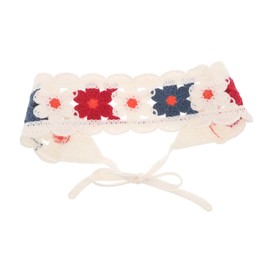 IWOWHERO Chic Headwear Macrame Fabric Headband Bandana Hair Scarf Lolita Headdress Versatile Headscarf