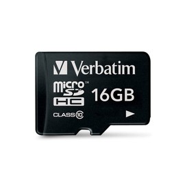 Verbatim 44010 16 GB Class 10 MicroSDHC Memory Card