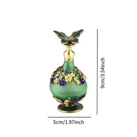 perfeclan 23ml Parfümflaschenblume Blume Gemälde leerer Flasche Mehrnutzung leerer nachfüllbarer Flasche Mini -Glassprayflasche für Mädchen täglich Gebrauch