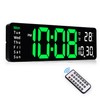 Sukeen Digital Wall Clock, 13" Digital Clock Wall Clock Alarm