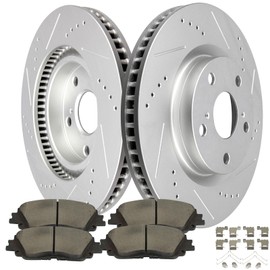 SCITOO Front 11.65" Brake Pads and Rotors Kits Replacement For Toyota For Camry 2018-2019,For Toyota For C-HR 2020-2022,For Toyota For RAV4 2019-2021,For Toyota For Venza 2021-2022