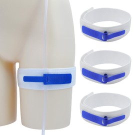 Catheter Stabilization Device,Catheter Leg Bags Strap Holder for Men,Catheter Supplies Holder,Highly Elastic,Skin-Friendly and Non-Irritating,Wear It Day and Night,22inch Longer,2inchWider(Pack of 3)