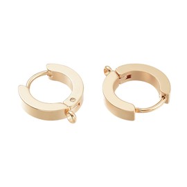 BENECREAT 10PCS Stainless Steel Huggie Hoop Earring Hook Jewelry Findings Stud Earring Findings with Storage Container for Jewelry Making Findings