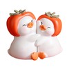 WeiLaiKeQi Pair Ducks Couple Sculpture Statue Valentine's Day Gift Desktop