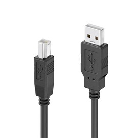 sonero® USB 2.0 Kabel, aktives Verbindungskabel mit Signalverstärker, Druckerkabel, USB-A Stecker auf USB-B Stecker, 480 Mbit/s, 15.0m, schwarz