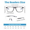 Autojouls 4-Pack Blue Light Blocking Reading Glasses, Men Large Frame