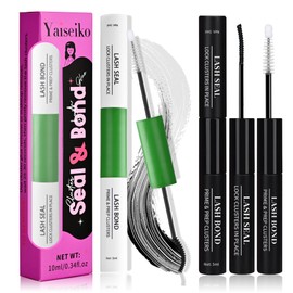 2 Pcs Lash Bond and Seal for Lash Clusters Long Lasting Waterproof DIY Lash Extension Glue 2 in 1 Individual Lash Glue（5ml+5ml）