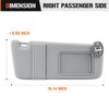 Sun Visor with Light for 2009-2016 Toyota Venza with Sunroof,