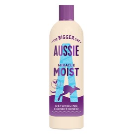 Aussie Miracle Moist Detangling Conditioner 400ml. Moisture-Quenching Formula to Revive and Restore Brittle & Dry Hair. Infused with Australian Macadamia Nut Oil. Vegan and Cruelty-Free