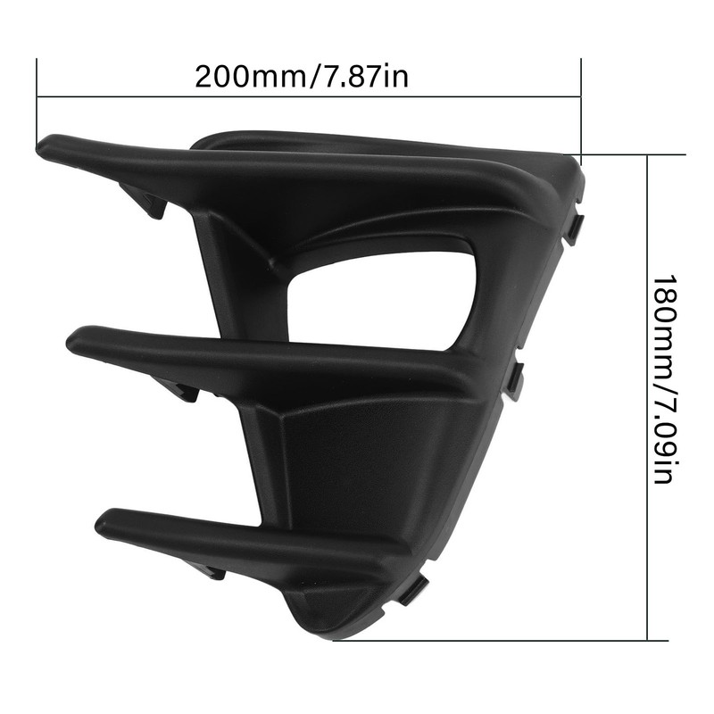 Front Left Fog Lamp Bezel Cover High Strength Bumper Fog
