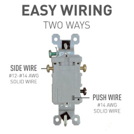 Legrand Pass & Seymour 663BKG Trademaster 15 Amp 3-Way Toggle Light Switch, Residential Grade, Black (1 Count)