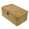 ABOOFAN Natural Seaweed Woven Storage Box Hand Woven Desktop Basket