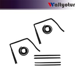 Replacement for 1983-1994 S10 Blazer GMC S-15 Jimmy Rubber Door Weatherstrip Seal WSS00932 8pcs Kit
