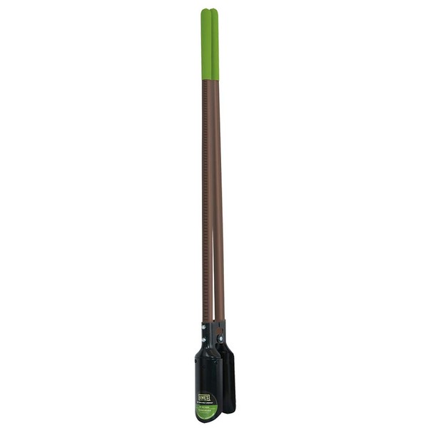 AMES 2703200 Post Hole Digger with Fiberglass Measurement Handle, 58-Inch
