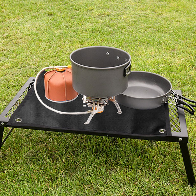 TOMSHOO Under Grill Mat Fire Pit Deck Patio Ember Mat
