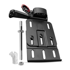 Motorcycle License Plate Bracket Fit for Harley Sportster XL883 XL1200 Dyna Low Rider FXDLS Street Bob FXDB 2004-2020, Rear Side License Plate Mount Holder with LED Light
