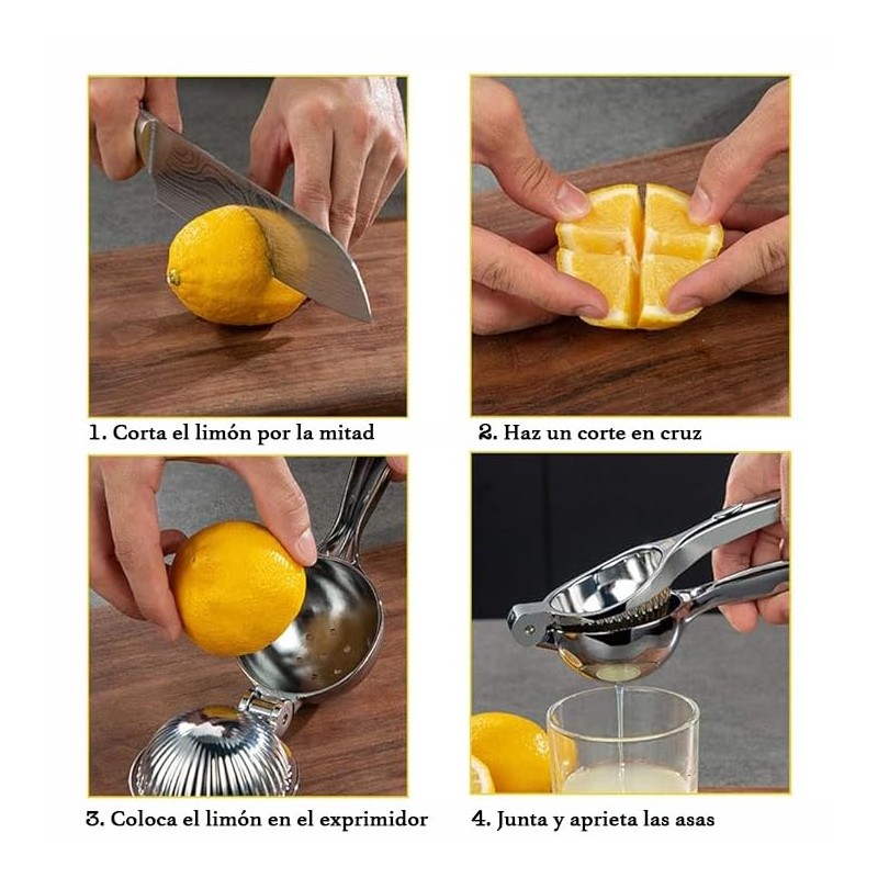 U Chef Exprimidor de Limón, Extractor para Limón, Exprimidor Cítricos,