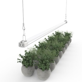 APICDOM LED Grow Light 4FT Full Spectrum Compact Slim Linkable Indoor Plant Lighting Fixture Essential Grow Slim Hanging Suspended Fixture, Year Round for Indoor Greenhouse seedlings Veg Light Strip