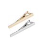 QUUPY Tie Clip Stainless Steel Simple Tie Clip Metal Necktie