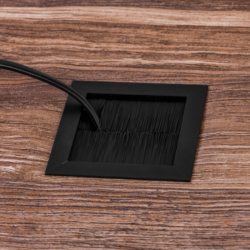 Gedotec Cable passage desk cable guide EXIT square with brush