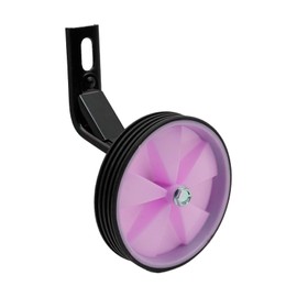 Tsnamay Pair of Black Bicycle Auxiliary Wheel Children's Bicycle Accessories For 12 Inch,Training Wheels Kids Bike Children Training Bike Wheel,Light Purple-Pink
