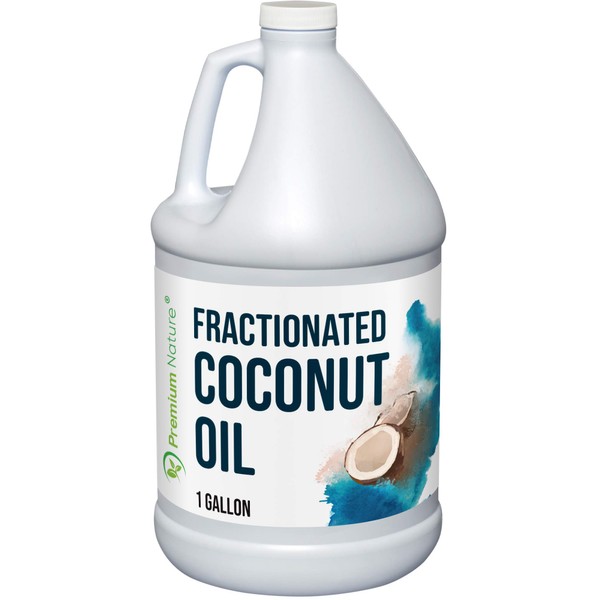 Fractionated Coconut Oil Massage Oil - Cold Pressed Oil Best Carrier Oil for Essential Oils Mixing Body Oils for Women Dry Skin Moisturizer Coconut Oil for Skin, Coconut Oil Hair Oil Body Oil 1 Gallon