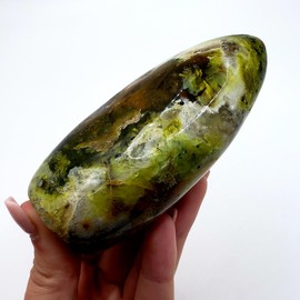 Green Opal from Madagascar - Strength & Grounding - Large Polished natural Healing Crystal Gemstone specimen