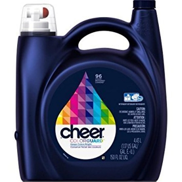 CHEER 740528443582 Liquid Laundry Detergent, 96 Loads 150 oz, 150 Fl Oz (Pack of 1)