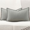 Madizz Set of 2 Simple Chenille Cushion Covers, Soft Decorative