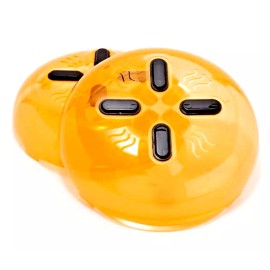 Hover Cover 2pk Hover Cover Magnetic Microwave Oven Food Splatter Guard Steam Vents Orange