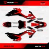 Factory EFX Black & Red Crf110 Shift Racing Graphics kit