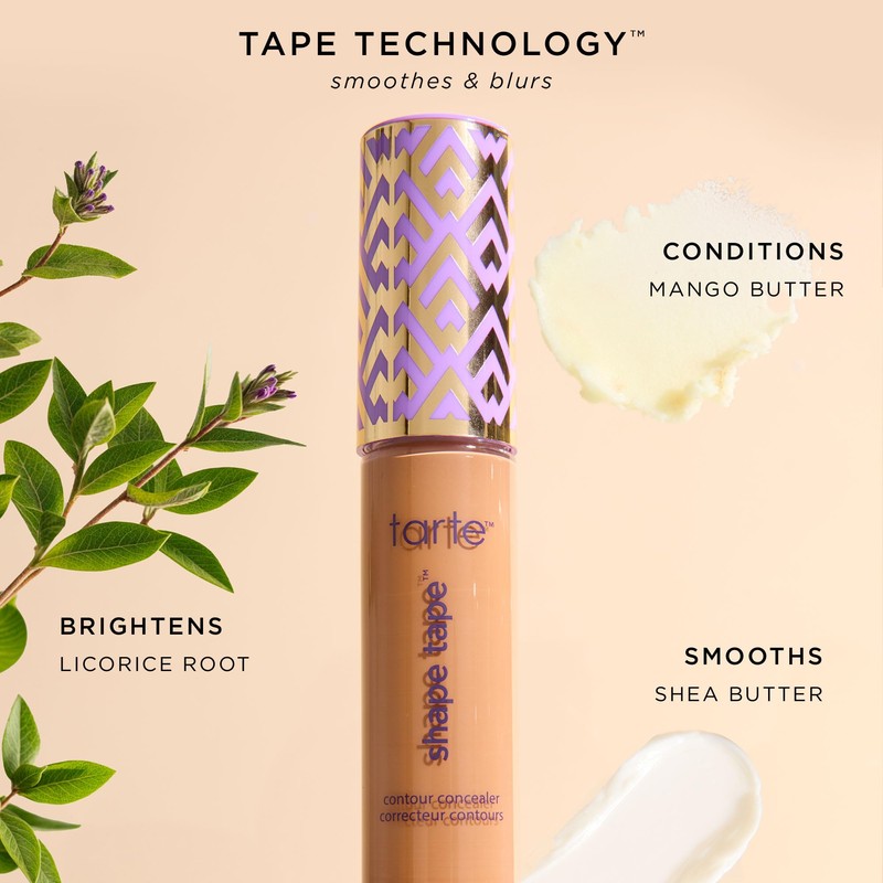 tarte shape tape concealer – Full Size-Coverage, Matte Finish for