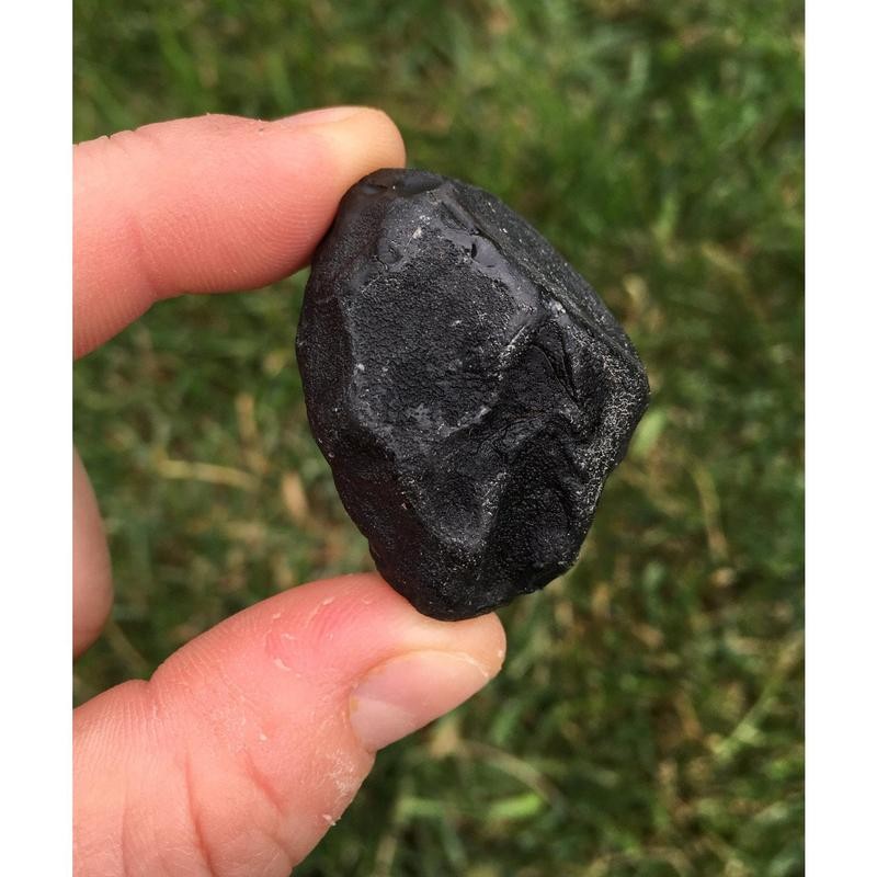 New Moon Beginnings Raw Apache Tears - Black Obsidian Stone