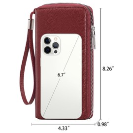 GAEKEAO Leather Purses for Women, Large Capacity Ladies Purse, RFID Purses for Women with Multiple Card Slots and Roomy Compartment