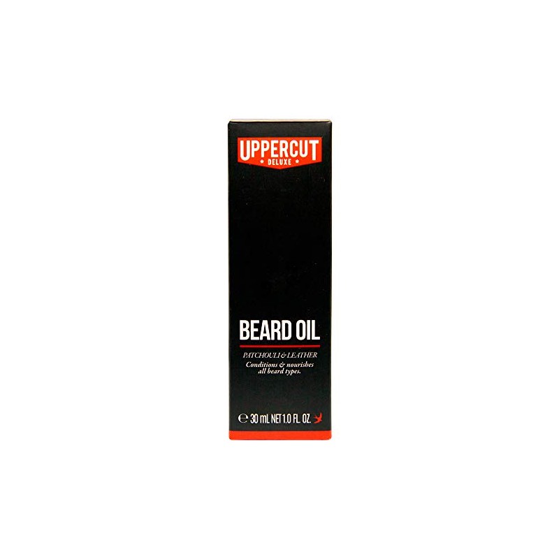 Uppercut Deluxe aceite acondicionador para barba, pachulí y aroma de
