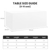 Ascoza 2 Pack Fitted Tablecloth for 8 Foot Rectangle Tables