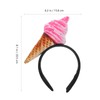 NOLITOY Ice Cream Headband Unisex Adult Food Vendor Ice Cream
