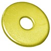 Extra Large Steel Washer, 2.45" OD, 0.75" ID, Yellow Zinc