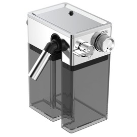 MAttinata Espresso Machine Milk Tank, Automatic Milk Frother for Cappuccino Machine, Stainless Steel Cover